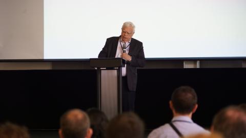 James Heckman speaking at The Society for Economic Measurement (SEM) on Aug. 2.