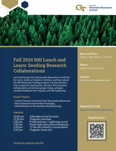 RBI Fall 2024 Lunch and Learn Flyer