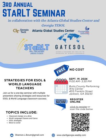 3rd Annual STaRLT Seminar Flyer