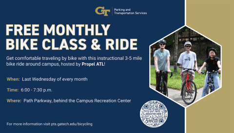 city cycling class flyer