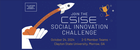 Promotional image for the Clayton State University Social Innovation Challenge