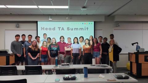 Head TAs participate in the first-ever head TA summit.