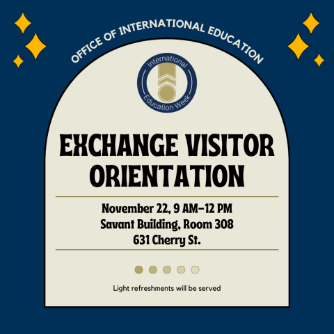 event graphic for J-1 Exchange Visitor Orientation on 11-21-24