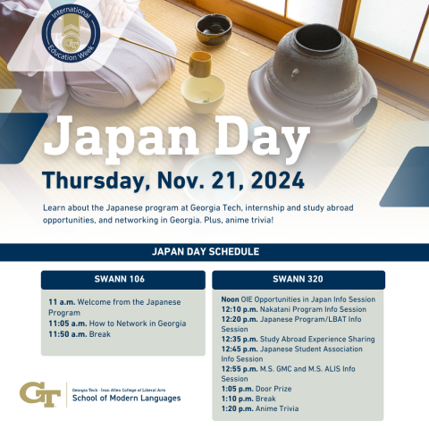 event graphic for Japan Day on 11-21-24