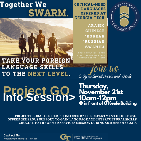event graphic for Welcome to Project Global Officer on 11-21-24