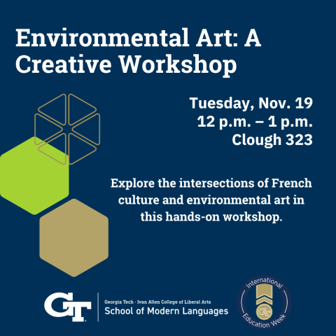 event graphic for Environmental Art: A Creative Workshop on 11-19