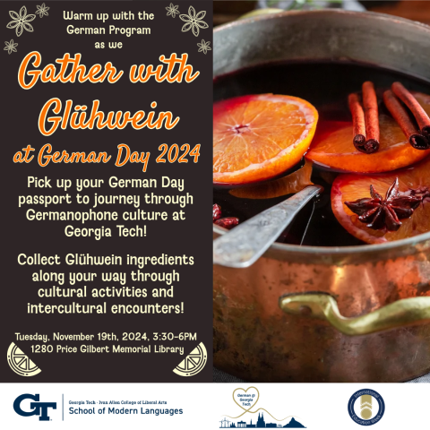event graphic for Gather with Glühwein on 11-19-24