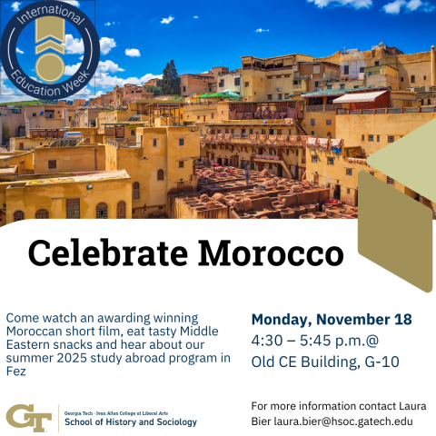event graphic for Celebrating Morocco on 11-18-24