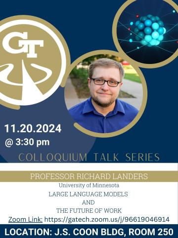 Colloquium talk series professor Richard Landers