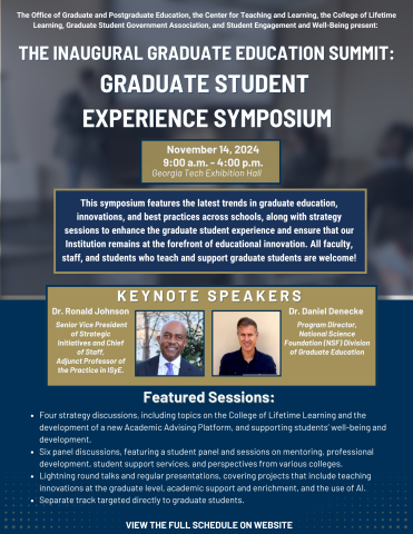 Graduate Student Experience Symposium