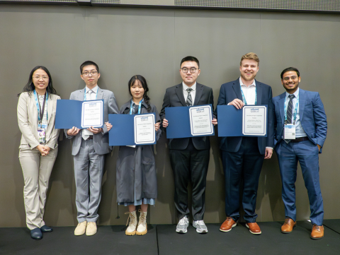Michael Biehler, ISyE Ph.D. Student (far right)