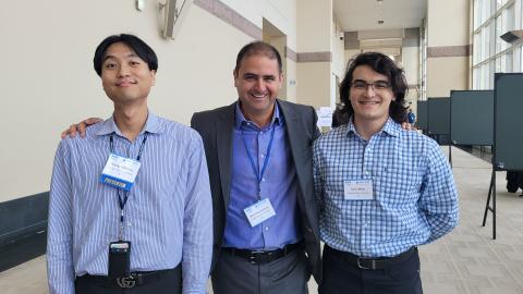Seung Yoon Lee with Nima Ghalichechian at the 2024 IEEE International Symposium on Phased Array Systems & Technology.
