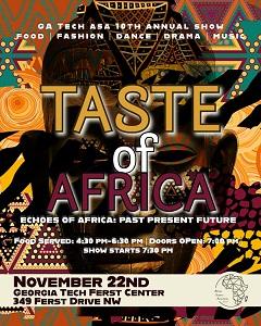 Taste of Africa event flyer