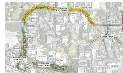 The area highlighted in yellow will be available for use on Dec. 2.