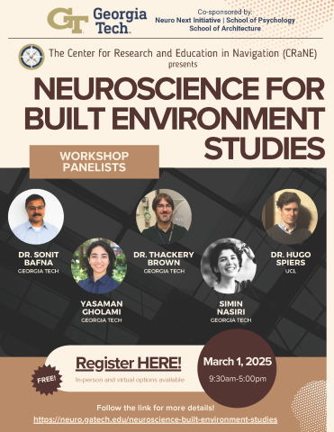 poster for the The Neuroscience for Built Environment Studies workshop