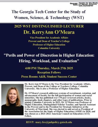 2025 WST Distinguished Lecture Flier