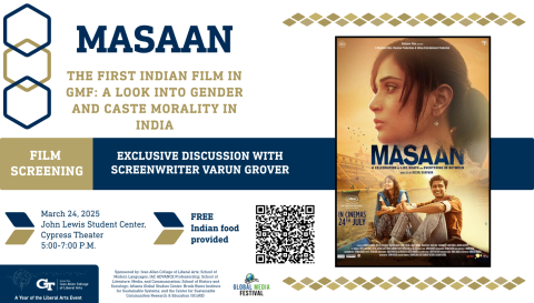 Masaan film screening event flyer