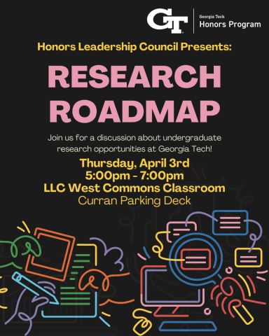 Flyer for the HLC Research Roadmap event on April 3rd, 2025. 