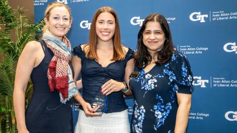 Cotsman at the IAC End of Year Awards with Cassidy Sugimoto and Shatakshee Dhongde