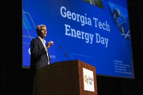 Tim Lieuwen gives remarks at Georgia Tech Energy Day