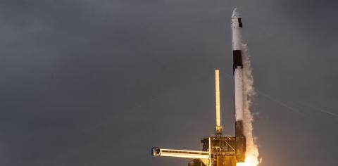  A SpaceX Falcon 9 rocket with its Crew Dragon capsule launches from Cape Canaveral, Fla., in January 2024. Chandan Khanna/AFP via Getty Images