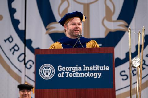 Image of Chris Klaus at the 2025 Commencement Ceremony