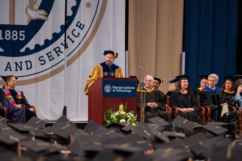 Image of Chris Klaus at the 20205 Commencement Ceremony