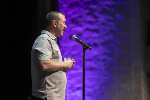 Brandan Mehaffie shares how deep brain stimulation transformed his life after an early-onset Parkinson’s diagnosis. Photo: Chris McKenney