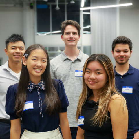 Andrew Fong (Back Left), with ISyE Student Mentees