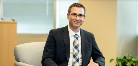 A photo of GTRI's interim Director Tommer Ender, who is seated. 