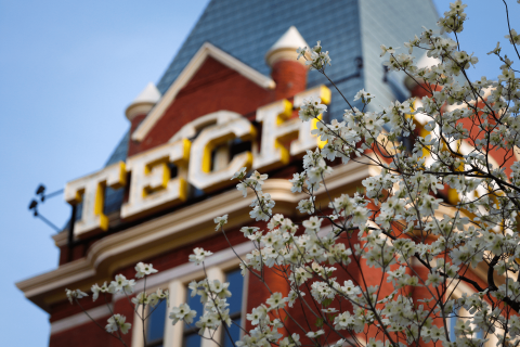 Tech Tower with Flowers