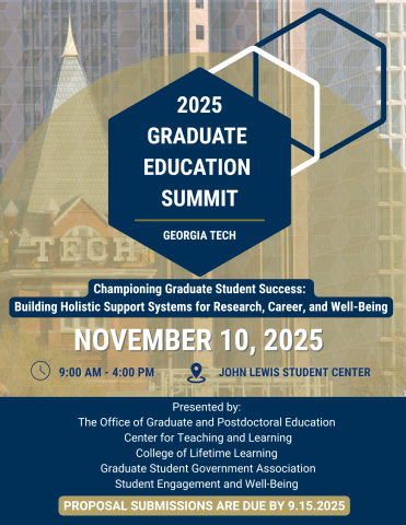 2025 Graduate Education Summit Call for Proposals 