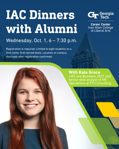 Kate Groce Dinner with an Alum
