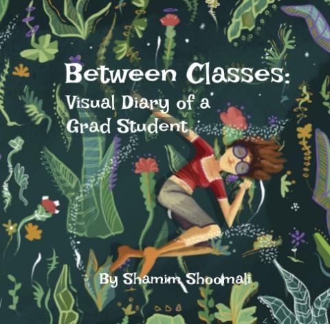 Image of the cover of Between Classes by Shamim Shoomali, a book created with a GT Arts Microgrant
