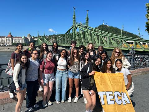 Student group in Budapest