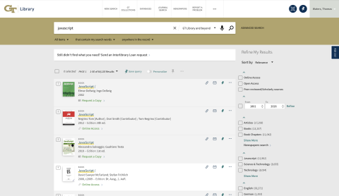 Screenshot of easier system