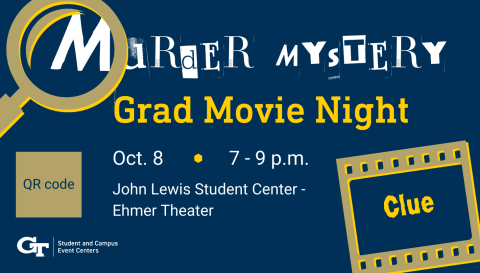 Murdery Mystery Grad Movie Night graphic