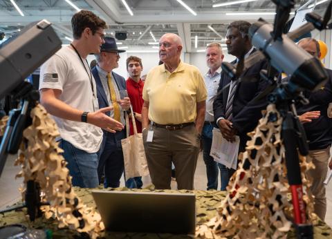 Chancellor with DEMO DAY Founders 