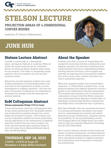Stelson 2025 poster - June Huh