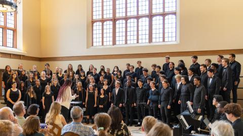 Chamber Choir Ensemble live performance in hall