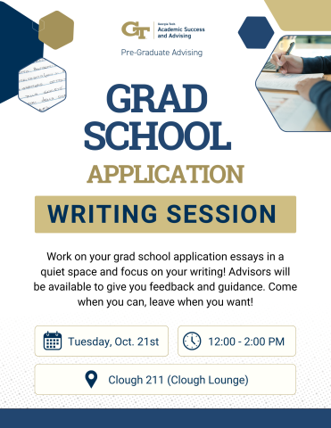 Grad School Writing Session Flyer