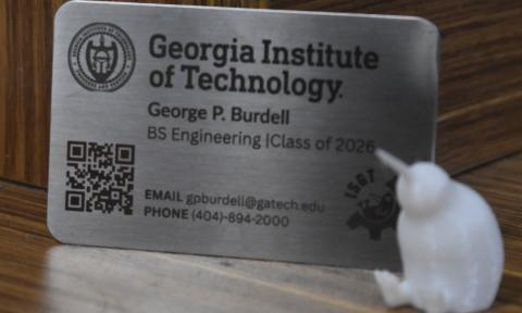 Metal business card