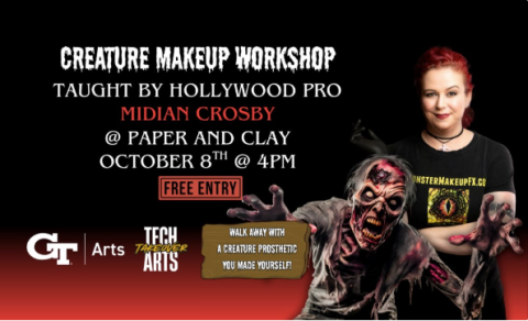 Hollywood Horror event and makeup artist