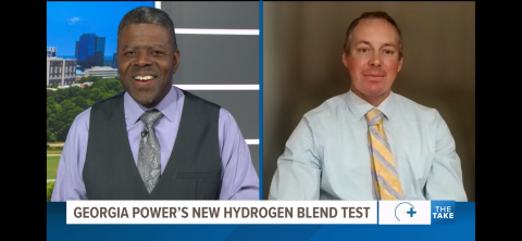 Ben Emerson, Georgia Tech Researcher speaking with 11Alive News Anchor