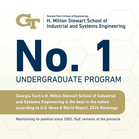 ISyE Rankings - U.S. News and World Report