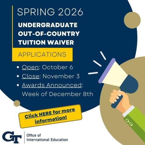 undergrad tuition waiver flyer