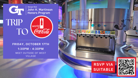 Flyer for the JMHP trip to the World of Coca-Cola on October 17th, 2025. 