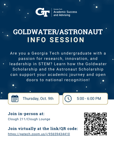 Flyer for Goldwater/Astronaut Information 