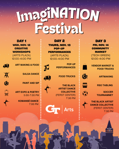 Lineup for the ImagiNATION Festival
