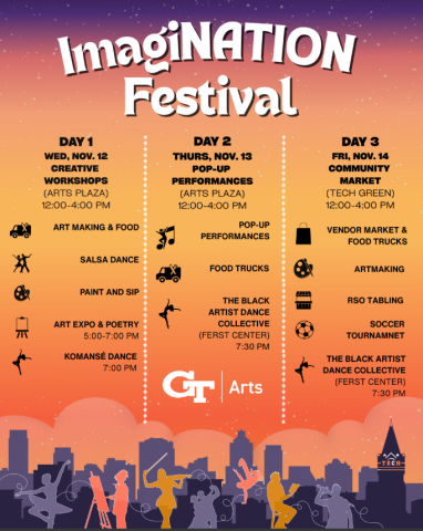 Imagination festival flyer